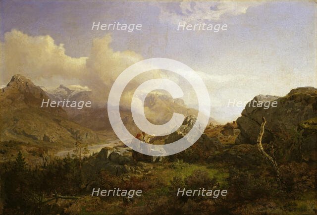 Norwegian Highlands, 1858. Creator: Hans Gude.