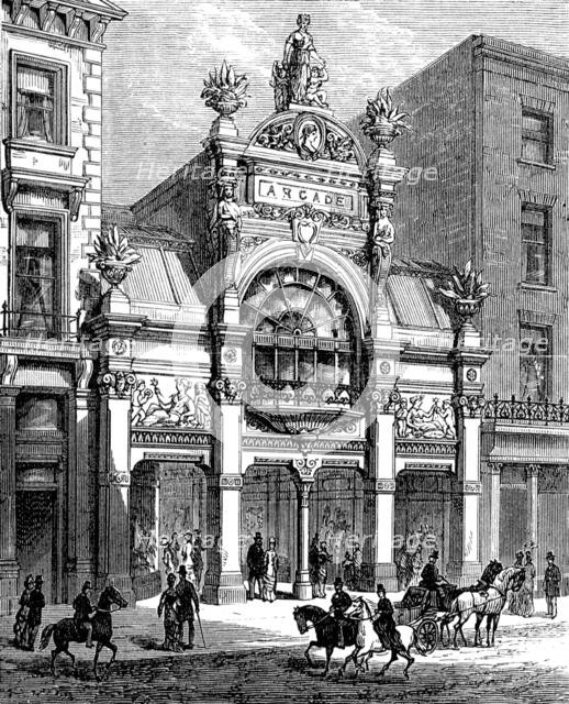 New arcade, Old Bond-Street: exterior, 1880. Creator: Unknown.