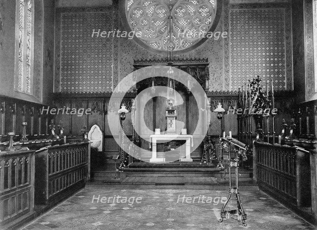 The Chancel, Catholic Apostolic Church, Albury Park, Surrey, 1904. Artist: Unknown