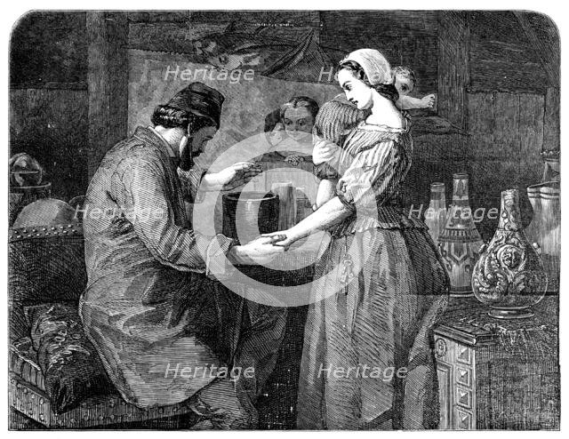 "The Last Trial of Madame Palissy" - painted by W. J. Grant - one of the prize pictures of..., 1858. Creator: Unknown.