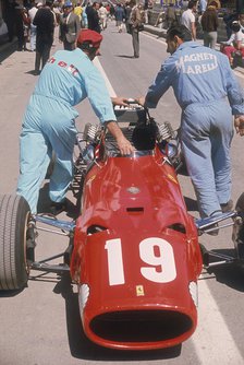Ferrari of Chris Amon at the Spanish Grand Prix, Jarama, Madrid, 1968. Artist: Unknown