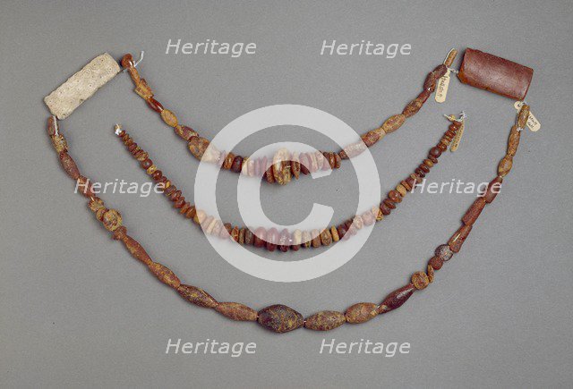 Beads, Early Iron Age, Hallstatt Period, c700-c450BC. Artist: Unknown.