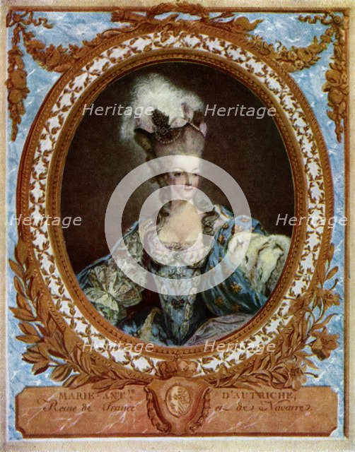 Marie Antoinette (1755-1793), queen consort of King Louis XVI of France, 1777 (1931).Artist: Jean-François Janinet   