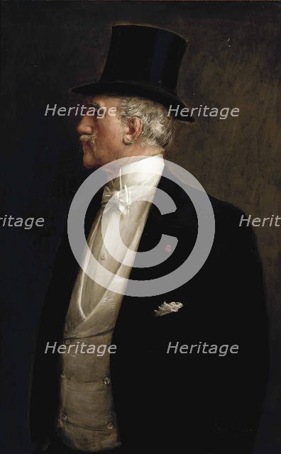 Self-Portrait, c. 1909. Creator: Béraud, Jean (1849-1936).