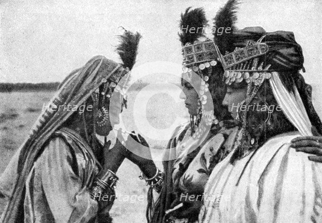 Mulatto girls of the Ouled Nails, Algeria, 1922.Artist: A Bougaut