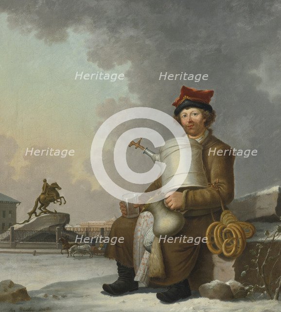 Sbiten Seller in St. Petersburg, 1800. Artist: Paterssen, Benjamin (1748-1815)