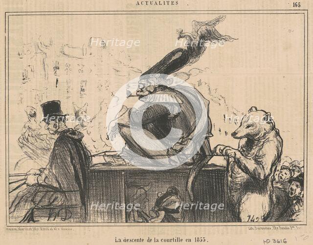 La descente de la courtille en 1855, 19th century. Creator: Honore Daumier.