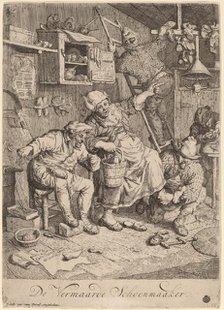 The Merry Shoemaker, 1695. Creator: Cornelis Dusart.
