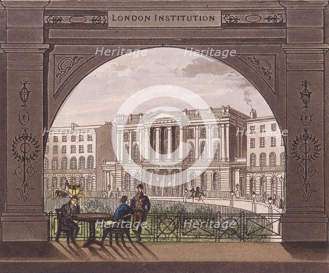 London Institution, Finsbury Circus, c1820. Artist: Anon