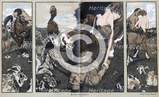 'Kentauren-Roman' ('Centaur Romance'), 1898. Artist: Walter Georgi