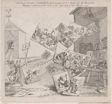 The Battle of the Pictures, 18th century., 18th century. Creator: William Hogarth.