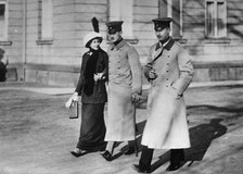 Victoria Louise, Ernst August and Prince Oscar, 1913. Creator: Bain News Service.