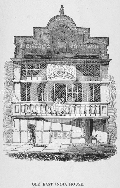 East India House, Leadenhall Street, City of London, 1700.                                           Artist: Anon