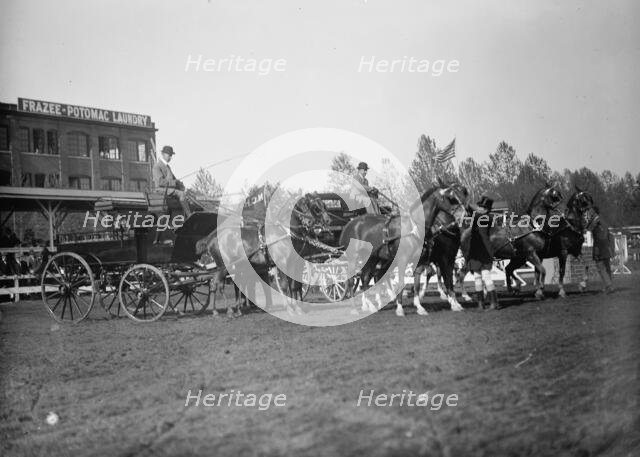 Horse Shows - 4-Horse Teams, 1912. Creator: Harris & Ewing.