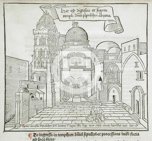Church of the Holy Sepulchre, published 1486. Creator: Erhard Reuwich.