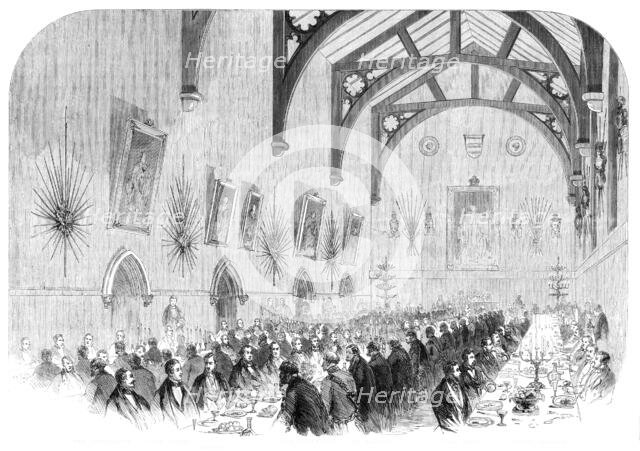 The Installation of Lord Palmerston as Lord Warden of the Cinque Ports: the banquet... 1861. Creator: Unknown.