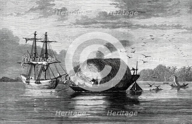 The Royal Visit to India: craft on the Hooghly, from a sketch by one of our special artists, 1876. Creator: E. Hastie.