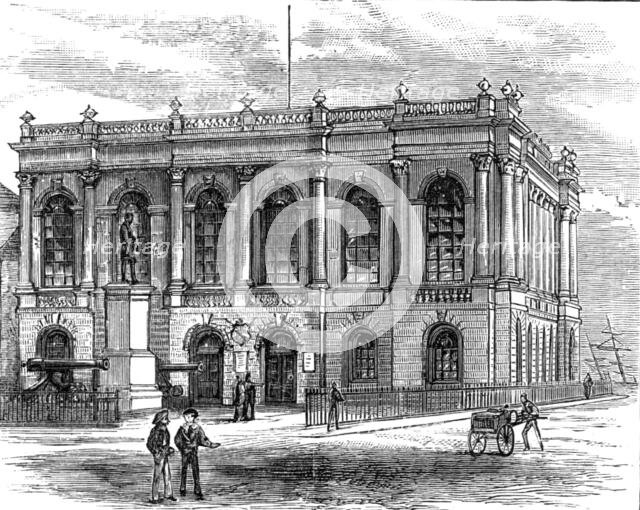 The Royal Visit to Swansea: Swansea Townhall, 1881. Creator: Unknown.