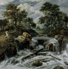 Waterfall in the Foothills ("Norwegian Waterfall"), c1670. Creator: Jacob van Ruisdael.