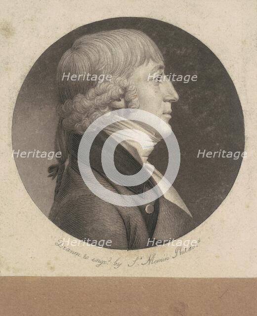 Unidentified Man, 1798-1803. Creator: Charles Balthazar Julien Févret de Saint-Mémin.
