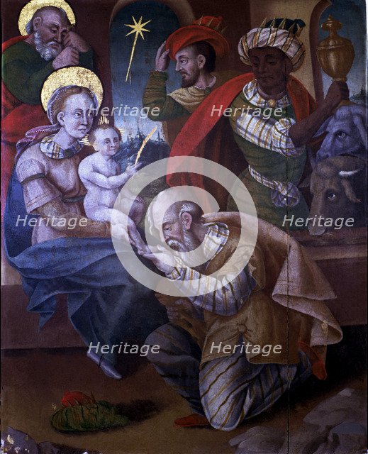  'Adoration of the Magi', by an anonymous author.