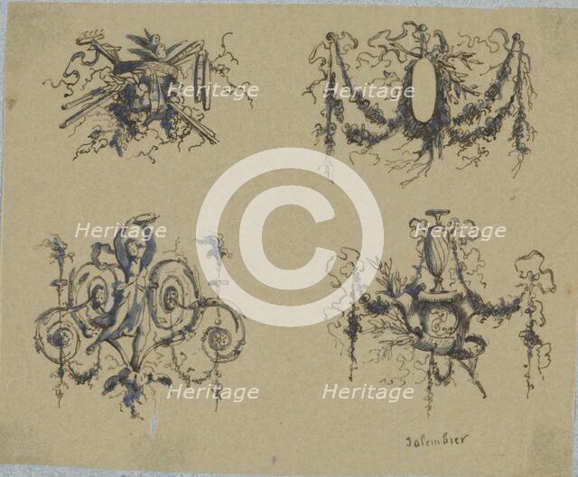 Four trophies, c.1864-c.1894. Creator: Henri Cameré.