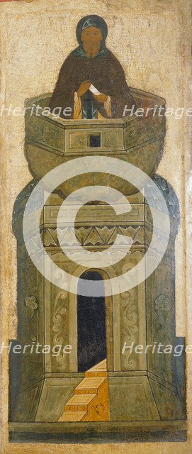Saint Daniel Stylite. From the Deesis Range, 16th century. Artist: Russian icon  