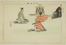 Ninin Bakama, from the series "Pictures of No Performances (Nogaku Zue)", 1898. Creator: Kogyo Tsukioka.