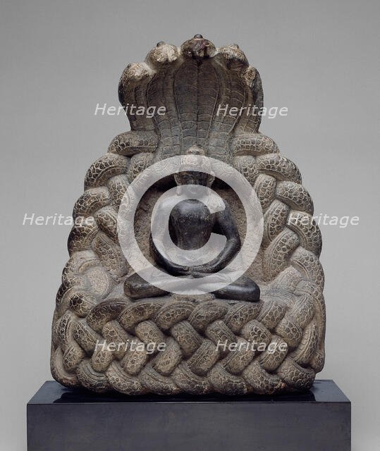 Buddha Sheltered by the Serpent King Muchalinda, 11th/12th century. Creator: Unknown.
