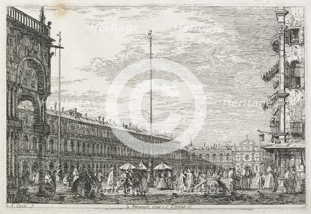 Views: The Procurator's Palace and the Church of St. Géminien, Venice, 1735-1746. Creator: Antonio Canaletto (Italian, 1697-1768).