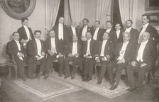 'Marshal Hermes da Fonseca with his Secretaries of State and Advisers', 1914. Creator: Unknown.