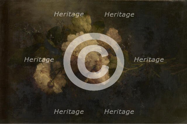 Peonies, c1870-1890. Creator: Marguerite Roosenboom.