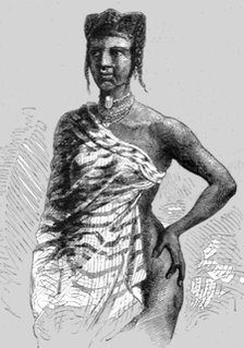 'A Mahe Woman of Ampasim; An Excursion in Dahomey', 1871. Creator: J. Alfred Skertchly.