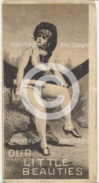 From the Actresses series (N57) promoting Our Little Beauties Cigarettes for Allen & Ginte..., 1890. Creator: Allen & Ginter.