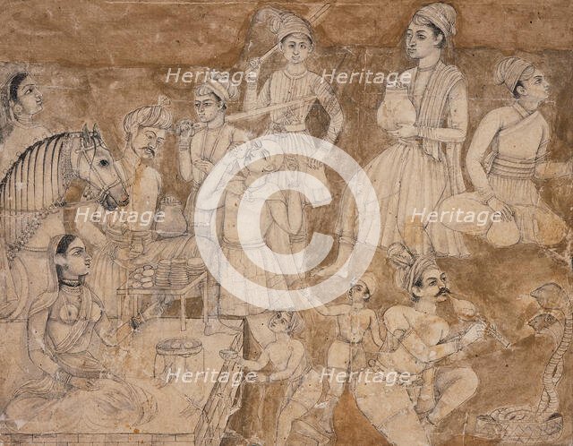 A Wayside Refreshment Stall, between 1750 and 1775. Creator: Unknown.