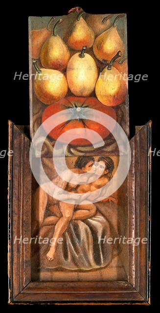 Figs and a tomato, between 1800 and 1899. Creator: Summonte.