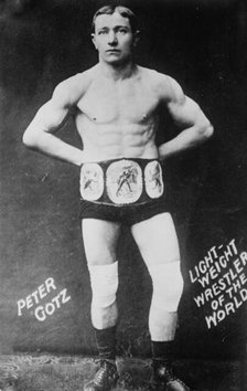 Peter Gotz - lightweight wrestler of the world, between c1910 and c1915. Creator: Bain News Service.