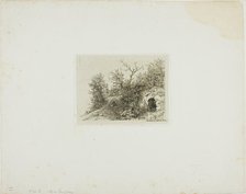 Man Sitting on a Hill, n.d. Creator: Charles Emile Jacque.