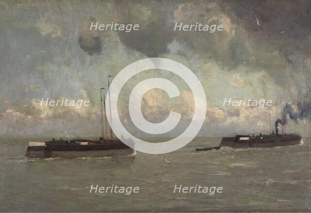 On the Low Scheldt, c1880-1920. Creator: Frans Hens.