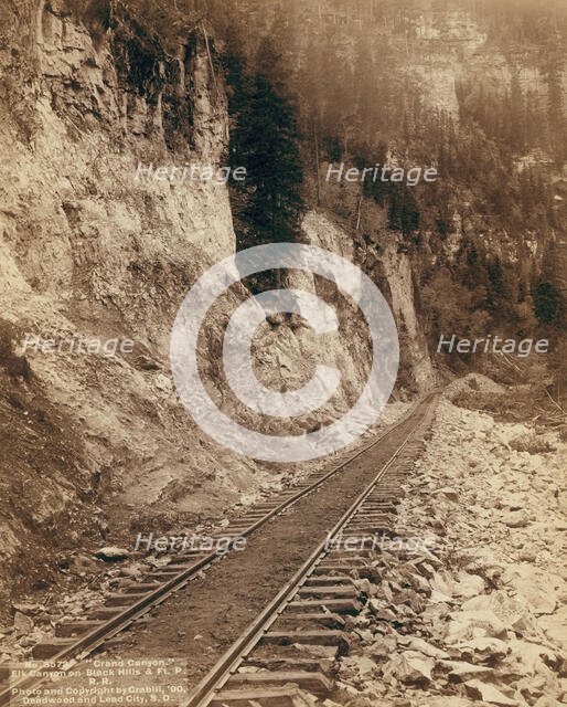 Grand Canyon Elk Canyon on Black Hills and Ft P RR, 1890. Creator: John C. H. Grabill.