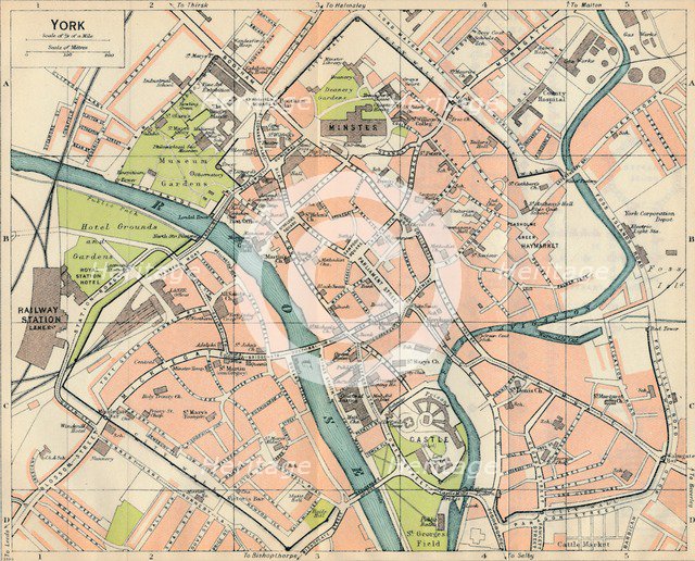'York', c20th Century. Artist: John Bartholomew.