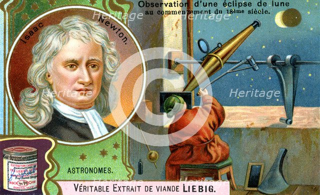 Isaac Newton, English mathematician, astronomer and physicist, (c1900). Artist: Unknown