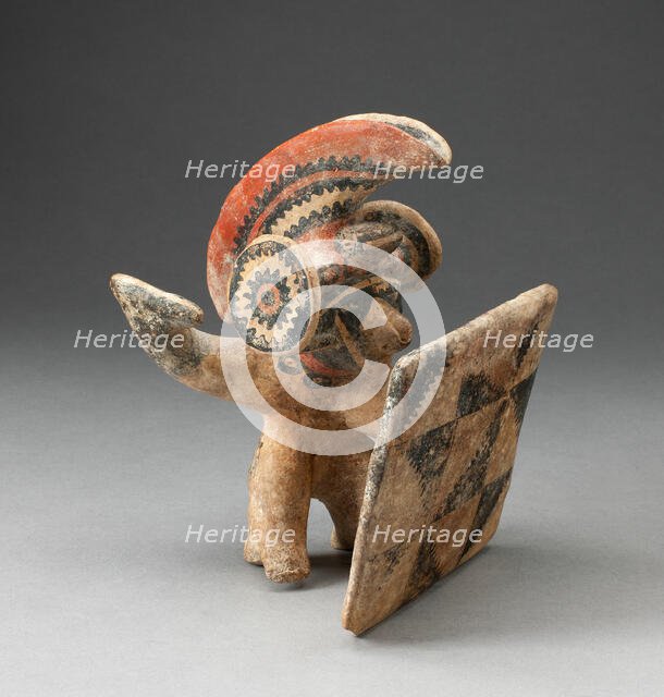 Warrior with Headress and Shield, 200 B.C./A.D. 200. Creator: Unknown.