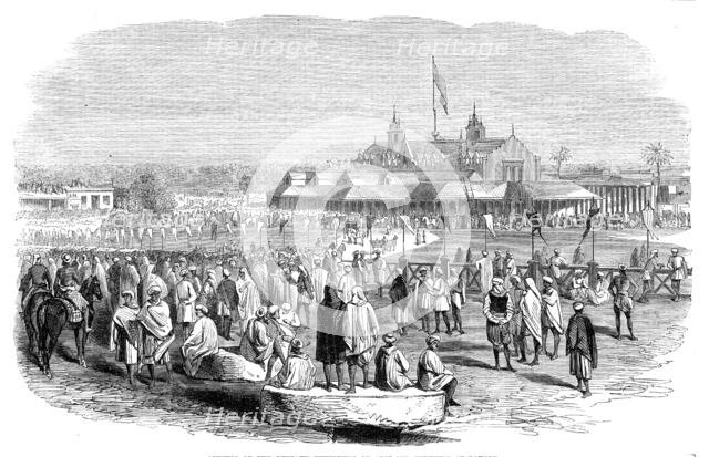 Opening of the Punjaub Exhibition of Arts and Industry at Lahore, 1864. Creator: Unknown.
