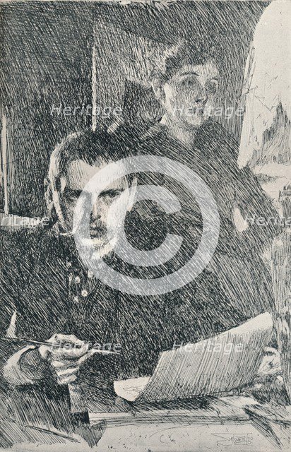 Mr. and Mrs. Zorn, 1890. (1898). Artist: Anders Leonard Zorn
