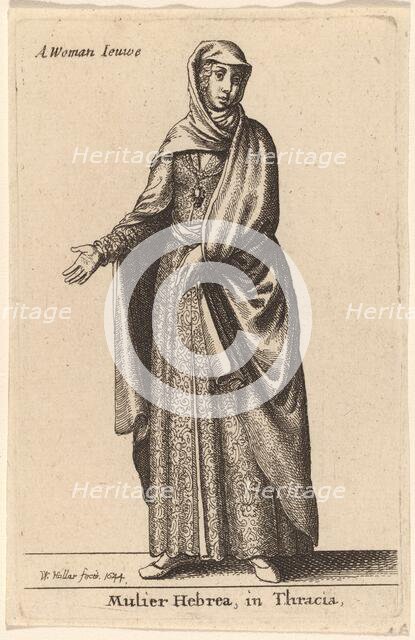 Mulier Hebrea in Tracia, 1644. Creator: Wenceslaus Hollar.