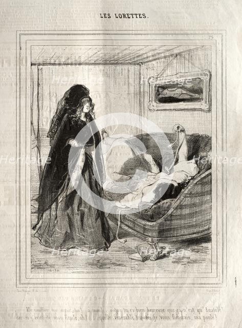 Les Lorettes, 1842. Creator: Paul Gavarni (French, 1804-1866).