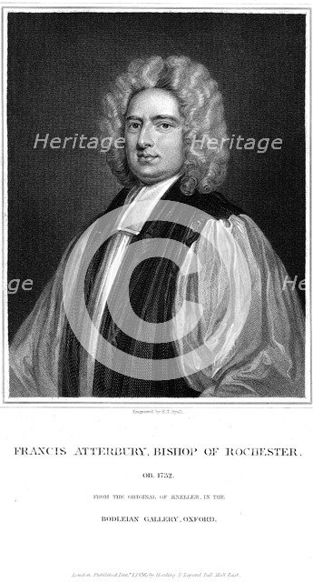 Francis Atterbury (1663-1732) English prelate, polemical writer and orator, 1732. Artist: Unknown