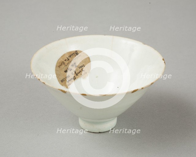 Plain qingbai bowl, Northern Song dynasty (960-1127). Artist: Unknown.