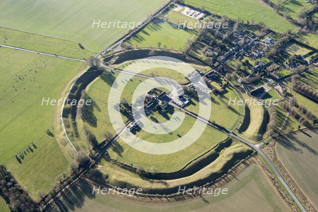 The large Neolithic henge enclosure at Avebury, Wiltshire, 2019. Creator: Damian Grady.